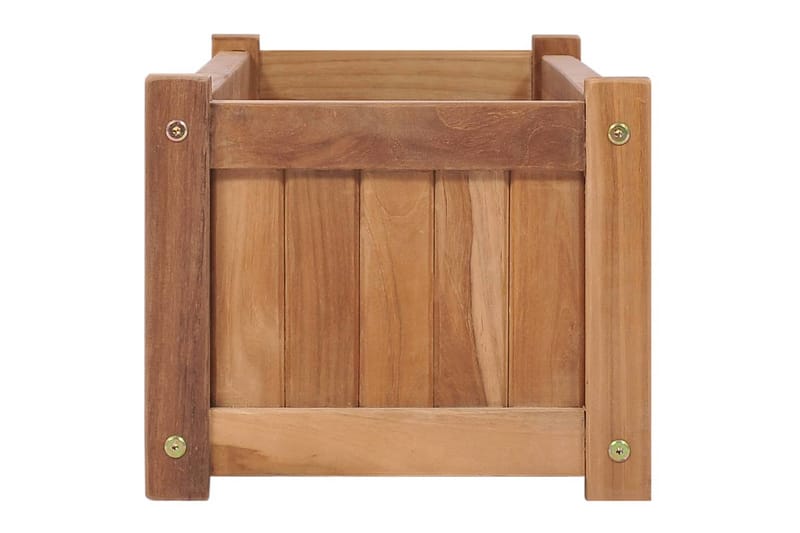 Hævet Plantekasse 100X30X25 cm Massivt Teaktræ - Havemøbler - Øvrigt havetilbehør - Tilbehør udendørs - Havekrukker