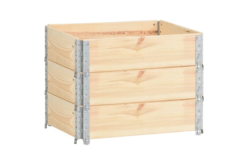 Höjbede 3 Stk. 60X80 cm Massivt Fyrretræ - Havemøbler - Øvrigt havetilbehør - Tilbehør udendørs - Havekrukker