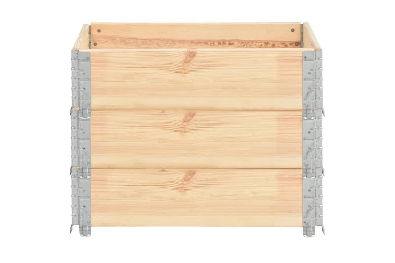 Höjbede 3 Stk. 60X80 cm Massivt Fyrretræ - Havemøbler - Øvrigt havetilbehør - Tilbehør udendørs - Havekrukker