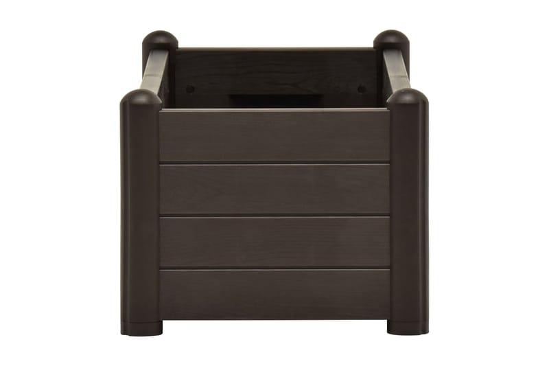 højbed 100x43x35 cm PP mokkafarvet - Brun - Havemøbler - Øvrigt havetilbehør - Tilbehør udendørs - Havekrukker