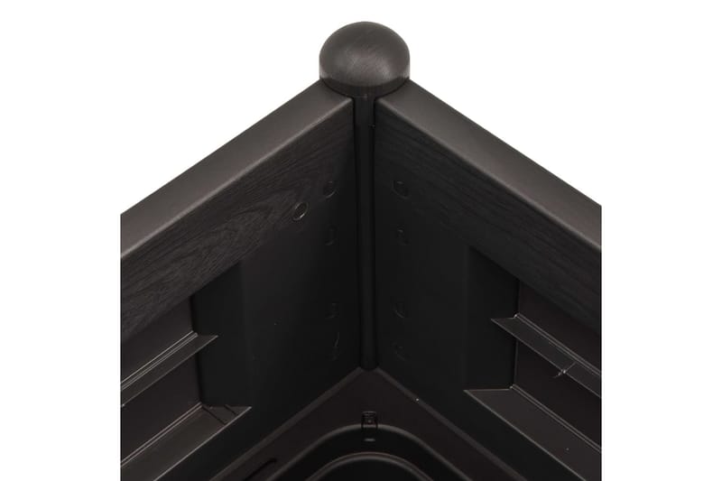 højbed 100x43x35 cm PP antracitgrå - Antracit - Havemøbler - Øvrigt havetilbehør - Tilbehør udendørs - Havekrukker
