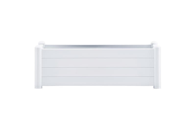 højbed 100x43x35 cm PP hvid - Hvid - Havemøbler - Øvrigt havetilbehør - Tilbehør udendørs - Havekrukker