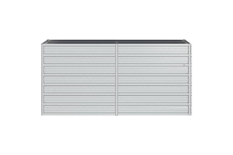 højbed 160x40x77 cm galvaniseret stål sølvfarvet - Sølv - Havemøbler - Øvrigt havetilbehør - Tilbehør udendørs - Havekrukker