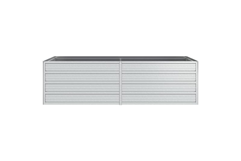 højbed 160x80x45 cm galvaniseret stål sølvfarvet - Sølv - Havemøbler - Øvrigt havetilbehør - Tilbehør udendørs - Havekrukker