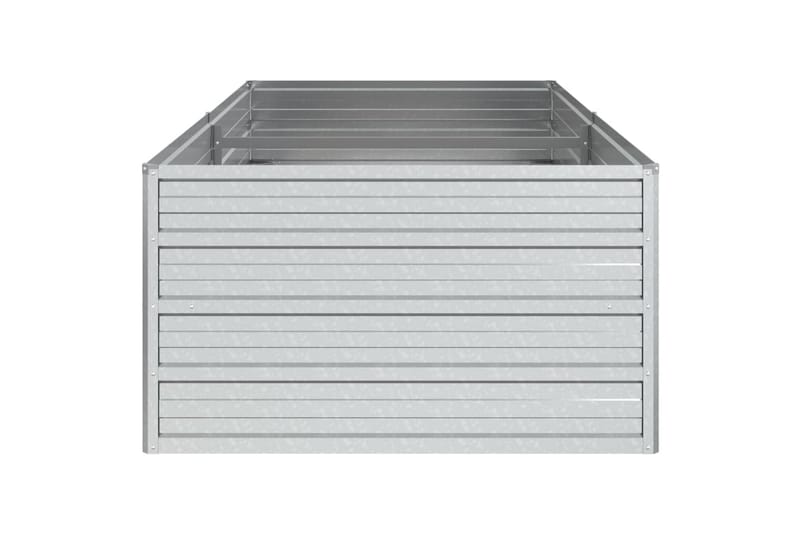 højbed 160x80x45 cm galvaniseret stål sølvfarvet - Sølv - Havemøbler - Øvrigt havetilbehør - Tilbehør udendørs - Havekrukker