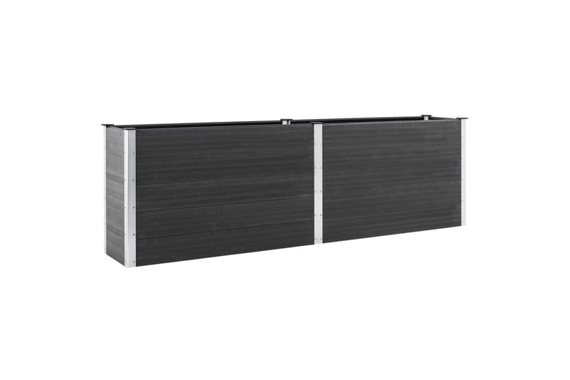 højbed 200x100x91 cm WPC grå - Grå - Havemøbler - Øvrigt havetilbehør - Tilbehør udendørs - Havekrukker