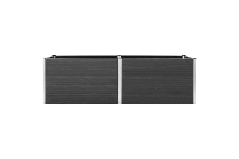 højbed 200x50x91 cm WPC grå - Grå - Havemøbler - Øvrigt havetilbehør - Tilbehør udendørs - Havekrukker