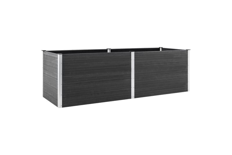 højbed 200x50x91 cm WPC grå - Grå - Havemøbler - Øvrigt havetilbehør - Tilbehør udendørs - Havekrukker