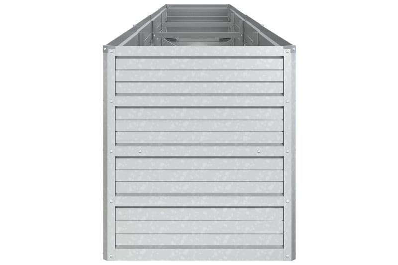 højbed 320x40x45 cm galvaniseret stål sølvfarvet - Sølv - Havemøbler - Øvrigt havetilbehør - Tilbehør udendørs - Havekrukker