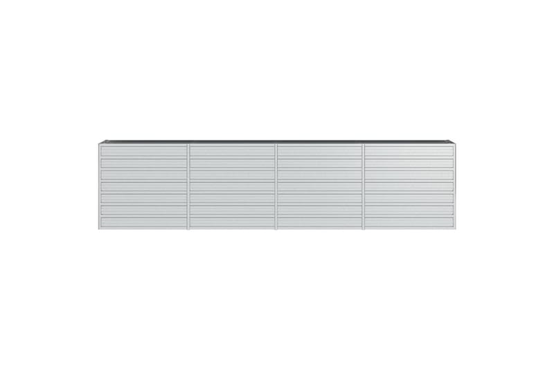 højbed 320x40x77 cm galvaniseret stål sølvfarvet - Sølv - Havemøbler - Øvrigt havetilbehør - Tilbehør udendørs - Havekrukker