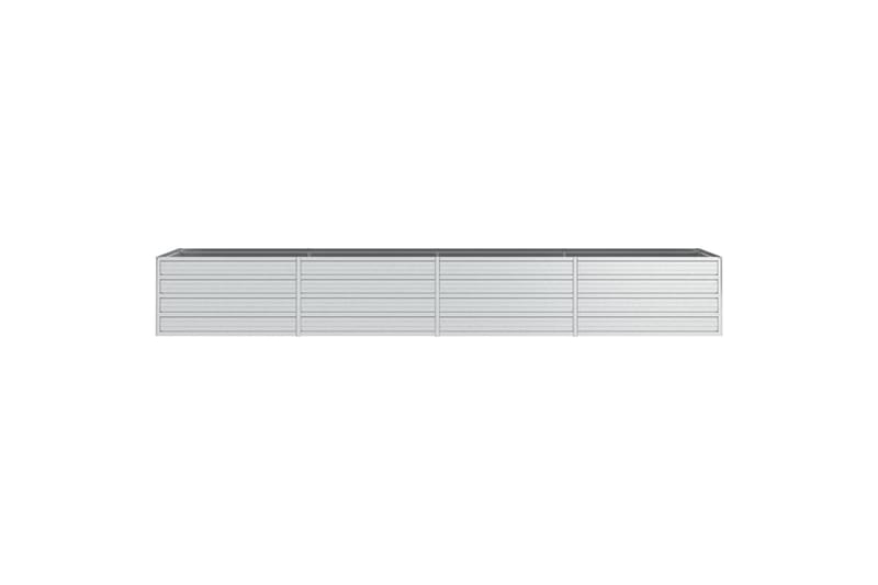højbed 320x80x45 cm galvaniseret stål sølvfarvet - Sølv - Havemøbler - Øvrigt havetilbehør - Tilbehør udendørs - Havekrukker