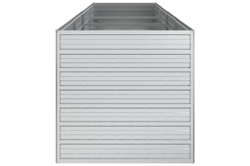 højbed 320x80x77 cm galvaniseret stål sølvfarvet - Sølv - Havemøbler - Øvrigt havetilbehør - Tilbehør udendørs - Havekrukker