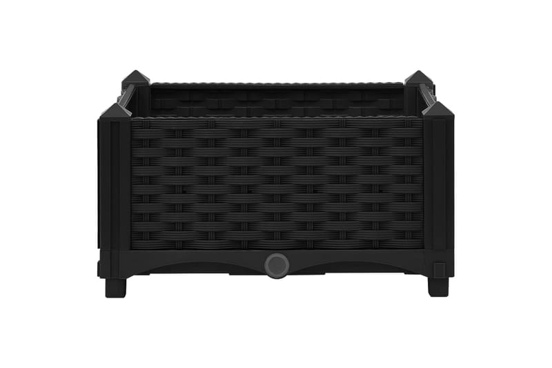 højbed 40x40x23 cm polypropylen - Sort - Havemøbler - Øvrigt havetilbehør - Tilbehør udendørs - Havekrukker