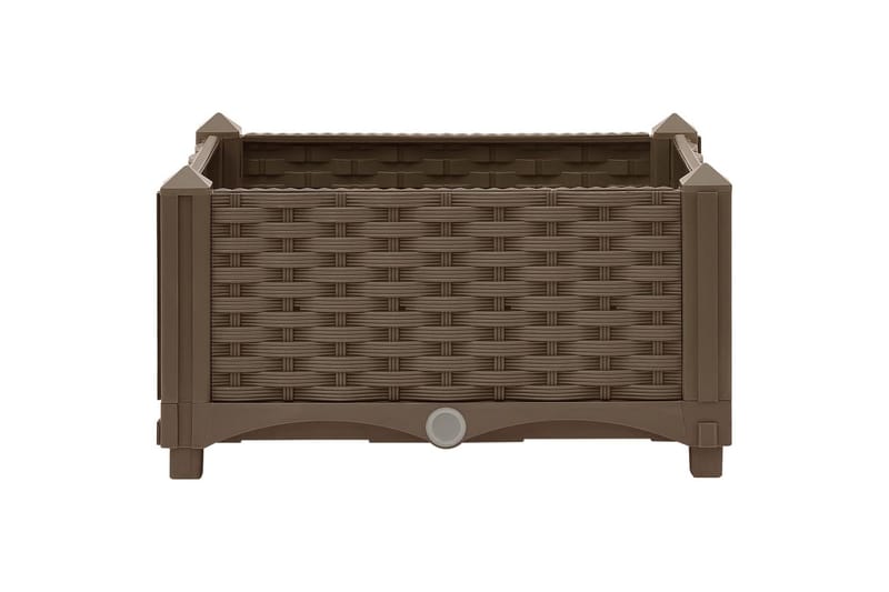 højbed 40x40x23 cm polypropylen - Brun - Havemøbler - Øvrigt havetilbehør - Tilbehør udendørs - Havekrukker