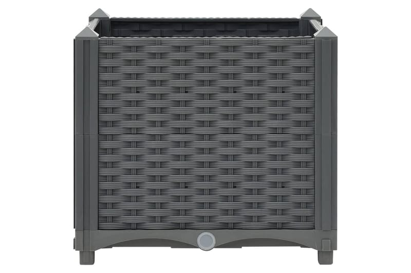 højbed 40x40x38 cm polypropylen - Grå - Havemøbler - Øvrigt havetilbehør - Tilbehør udendørs - Havekrukker