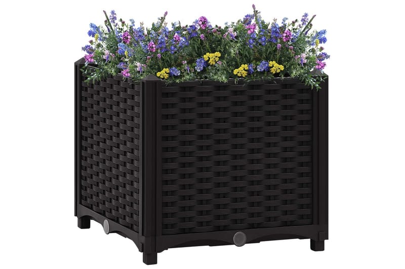 højbed 40x40x38 cm polypropylen - Sort - Havemøbler - Øvrigt havetilbehør - Tilbehør udendørs - Havekrukker