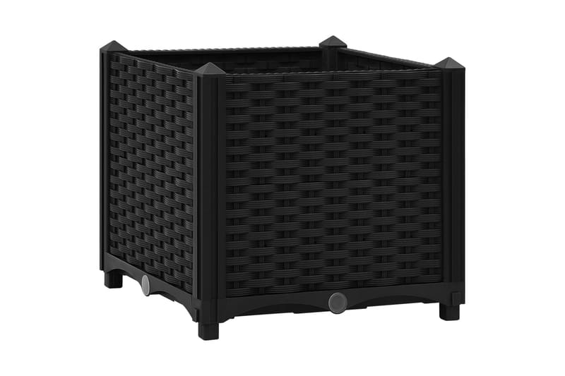 højbed 40x40x38 cm polypropylen - Sort - Havemøbler - Øvrigt havetilbehør - Tilbehør udendørs - Havekrukker
