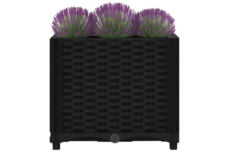 højbed 40x40x38 cm polypropylen - Sort - Havemøbler - Øvrigt havetilbehør - Tilbehør udendørs - Havekrukker