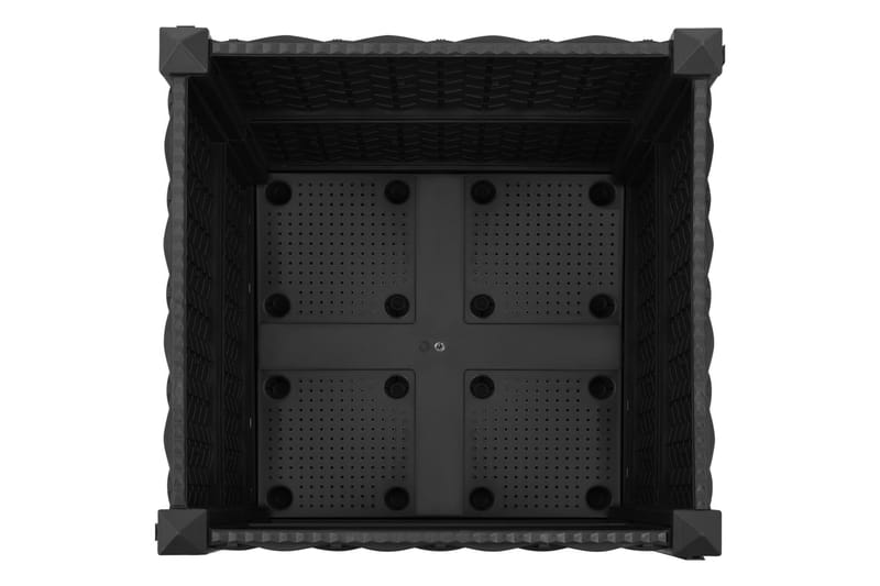 højbed 40x40x38 cm polypropylen - Sort - Havemøbler - Øvrigt havetilbehør - Tilbehør udendørs - Havekrukker