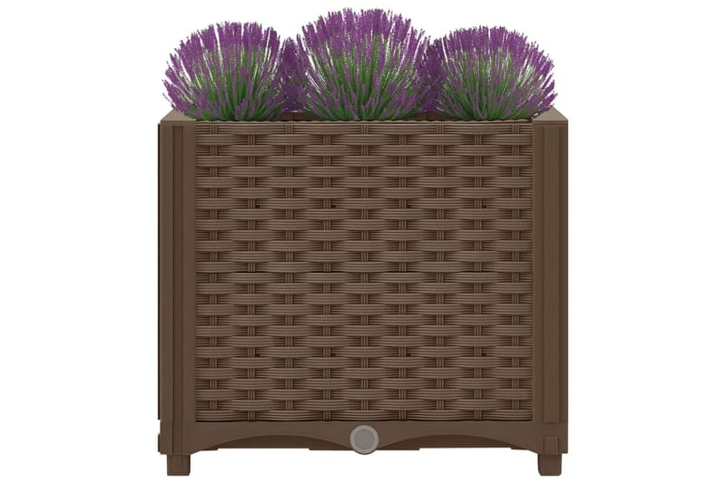 højbed 40x40x38 cm polypropylen - Brun - Havemøbler - Øvrigt havetilbehør - Tilbehør udendørs - Havekrukker