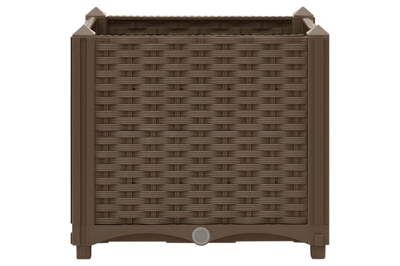 højbed 40x40x38 cm polypropylen - Brun - Havemøbler - Øvrigt havetilbehør - Tilbehør udendørs - Havekrukker