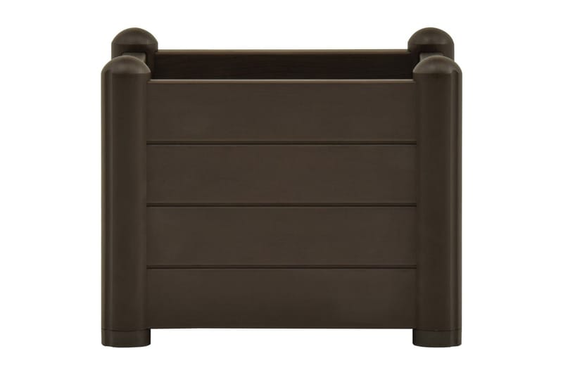 højbed 43x43x35 cm PP mokkafarvet - Brun - Havemøbler - Øvrigt havetilbehør - Tilbehør udendørs - Havekrukker