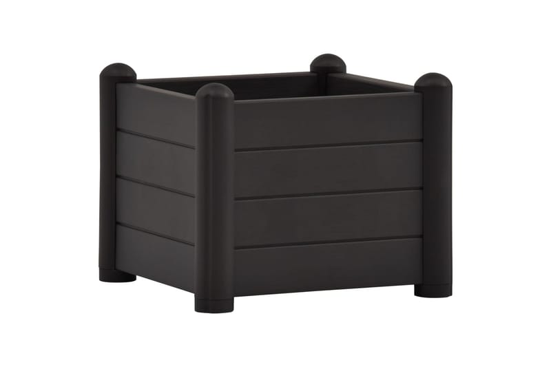 højbed 43x43x35 cm PP antracitgrå - Antracit - Havemøbler - Øvrigt havetilbehør - Tilbehør udendørs - Havekrukker