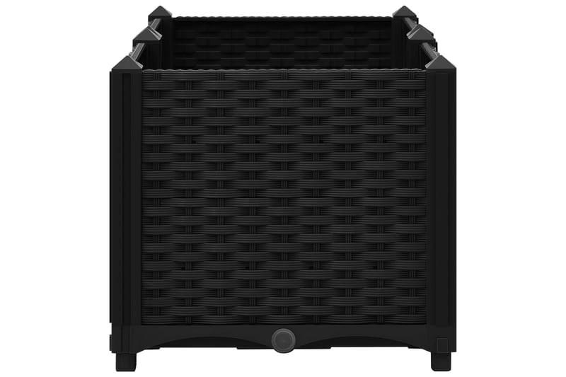 højbed 80x40x38 cm polypropylen - Sort - Havemøbler - Øvrigt havetilbehør - Tilbehør udendørs - Havekrukker
