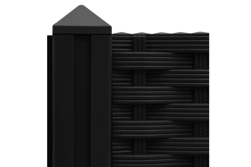 højbed 80x80x38 cm polypropylen - Sort - Havemøbler - Øvrigt havetilbehør - Tilbehør udendørs - Havekrukker