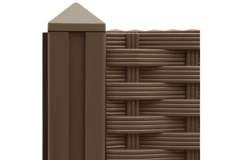 højbed 80x80x38 cm polypropylen - Brun - Havemøbler - Øvrigt havetilbehør - Tilbehør udendørs - Havekrukker