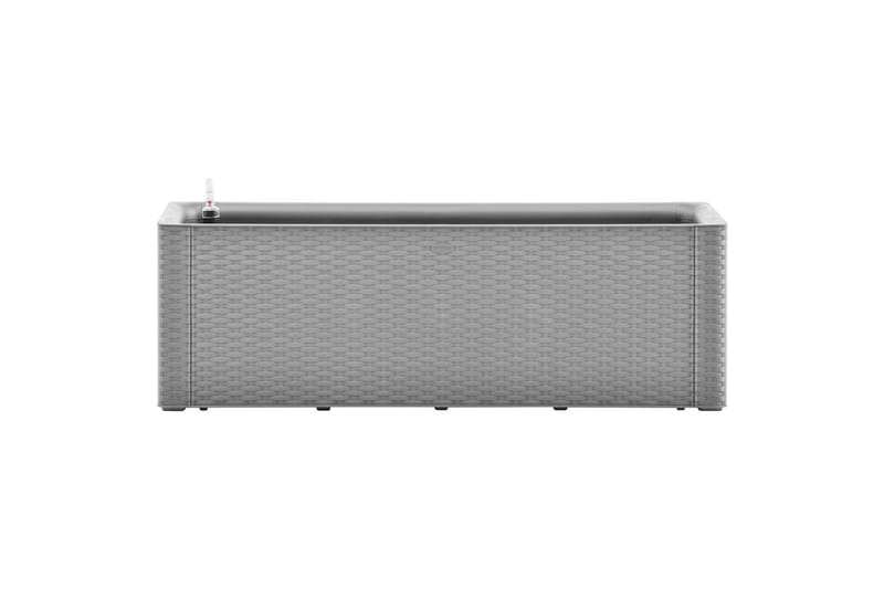 højbed med automatisk vandingssystem 100x43x33 cm grå - Grå - Havemøbler - Øvrigt havetilbehør - Tilbehør udendørs - Havekrukker