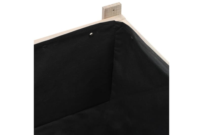 højbed med drivhus 110x54x120 cm massivt grantræ - Grå - Havemøbler - Øvrigt havetilbehør - Tilbehør udendørs - Havekrukker