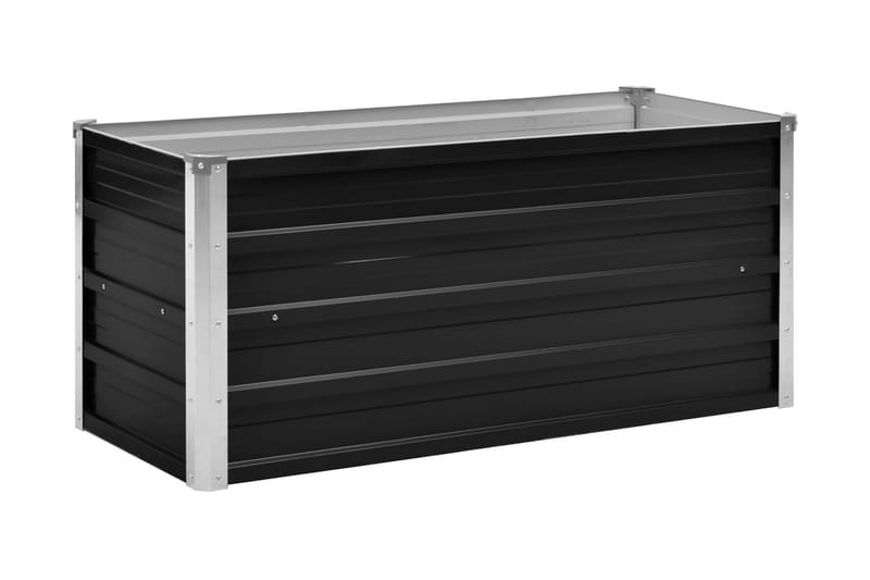 Haveplantekasse 100 X 40 X 45 Cm Stål Antracit - Grå - Havemøbler - Øvrigt havetilbehør - Tilbehør udendørs - Havekrukker