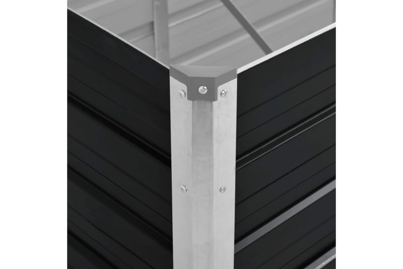Haveplantekasse 100 X 40 X 45 Cm Stål Antracit - Grå - Havemøbler - Øvrigt havetilbehør - Tilbehør udendørs - Havekrukker