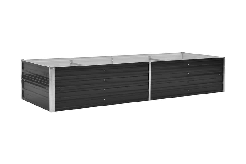 Haveplantekasse 240 X 80 X 45 Cm Stål Antracit - Grå - Havemøbler - Øvrigt havetilbehør - Tilbehør udendørs - Havekrukker
