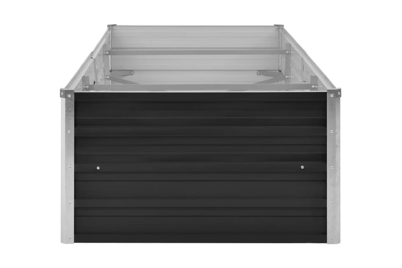 Haveplantekasse 240 X 80 X 45 Cm Stål Antracit - Grå - Havemøbler - Øvrigt havetilbehør - Tilbehør udendørs - Havekrukker