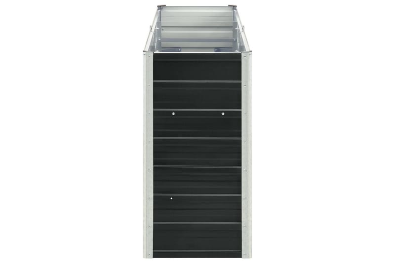 Haveplantekasse 240X40X77 cm Galvaniseret Stål Antracitgrå - Grå - Havemøbler - Øvrigt havetilbehør - Tilbehør udendørs - Havekrukker