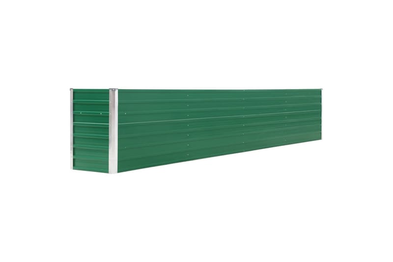 Haveplantekasse 320 X 80 X 45 Cm Galvaniseret Stål Grøn - Grøn - Havemøbler - Øvrigt havetilbehør - Tilbehør udendørs - Havekrukker