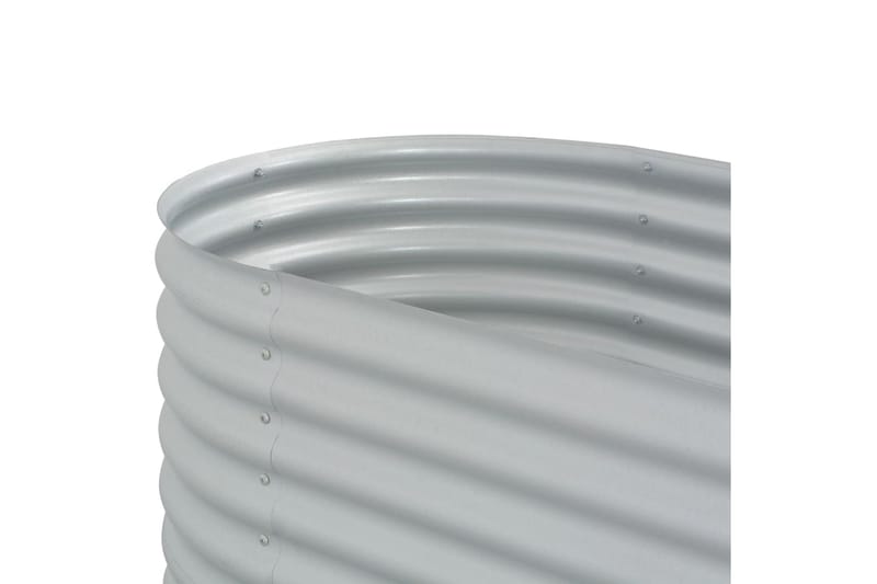 Haveplantekasse 320 X 80 X 81 Cm Stål - Sølv - Havemøbler - Øvrigt havetilbehør - Tilbehør udendørs - Havekrukker