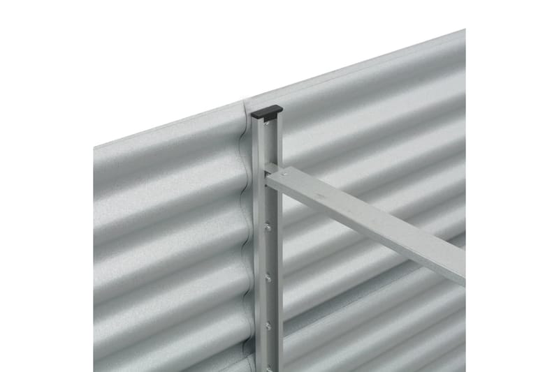 Haveplantekasse 320 X 80 X 81 Cm Stål - Sølv - Havemøbler - Øvrigt havetilbehør - Tilbehør udendørs - Havekrukker