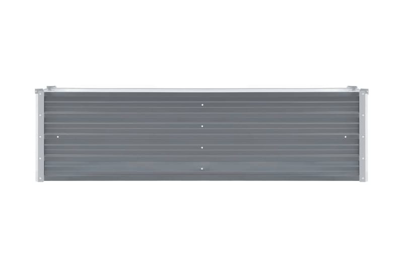 Haveplantekasse Galvaniseret Stål 160 X 40 X 45 Cm Grå - Grå - Havemøbler - Øvrigt havetilbehør - Tilbehør udendørs - Havekrukker