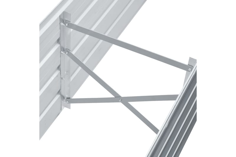 Haveplantekasse Galvaniseret Stål 160 X 40 X 45 Cm Grå - Grå - Havemøbler - Øvrigt havetilbehør - Tilbehør udendørs - Havekrukker