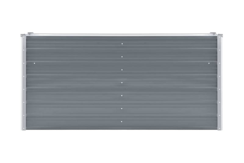 Haveplantekasse Galvaniseret Stål 160 X 40 X 77 Cm - Grå - Havemøbler - Øvrigt havetilbehør - Tilbehør udendørs - Havekrukker