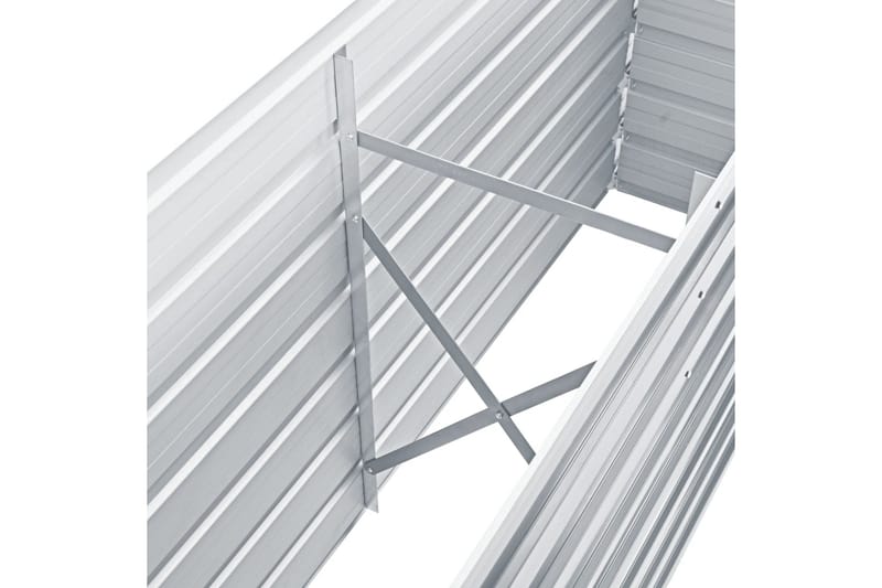 Haveplantekasse Galvaniseret Stål 160 X 40 X 77 Cm - Grå - Havemøbler - Øvrigt havetilbehør - Tilbehør udendørs - Havekrukker