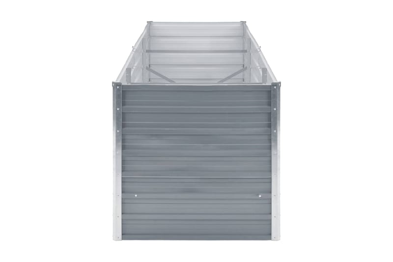 Haveplantekasse Galvaniseret Stål 240 X 80 X 77 Cm Grå - Grå - Havemøbler - Øvrigt havetilbehør - Tilbehør udendørs - Havekrukker