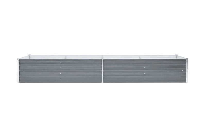 Haveplantekasse Galvaniseret Stål 320 X 80 X 45 Cm Grå - Grå - Havemøbler - Øvrigt havetilbehør - Tilbehør udendørs - Havekrukker