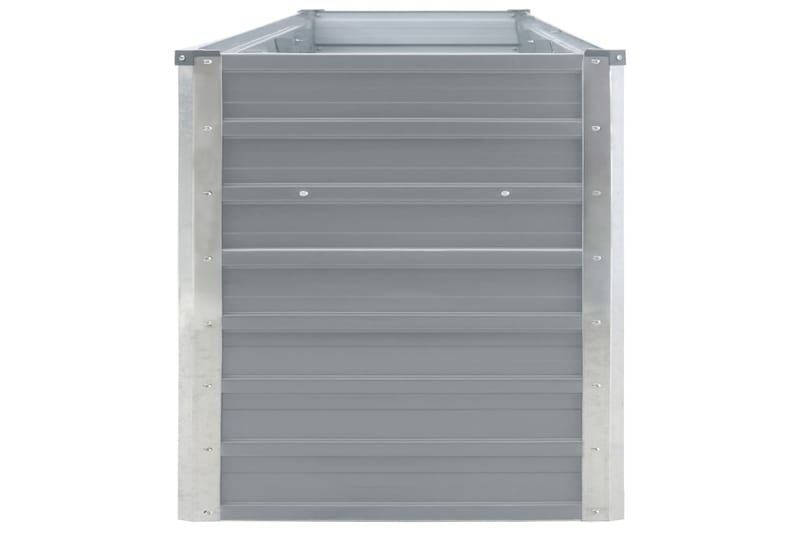 Haveplantekasse Galvaniseret Stål 320 X 80 X 45 Cm Grå - Grå - Havemøbler - Øvrigt havetilbehør - Tilbehør udendørs - Havekrukker