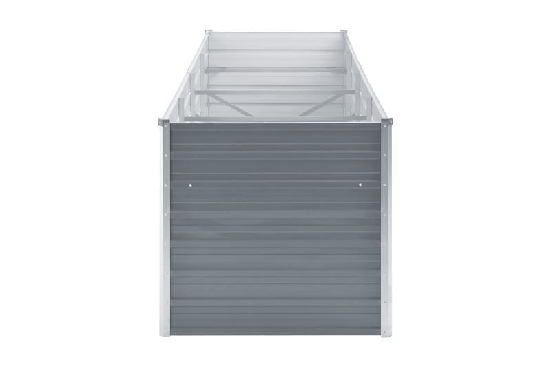 Haveplantekasse Galvaniseret Stål 320 X 80 X 77 Cm Grå - Grå - Havemøbler - Øvrigt havetilbehør - Tilbehør udendørs - Havekrukker