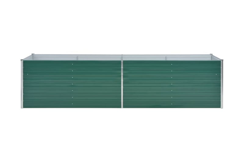 Haveplantekasse Galvaniseret Stål 320 X 80 X 77 Cm Grøn - Grøn - Havemøbler - Øvrigt havetilbehør - Tilbehør udendørs - Havekrukker