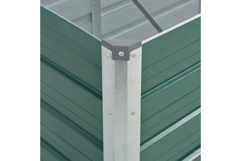Haveplantekasse Galvaniseret Stål 320 X 80 X 77 Cm Grøn - Grøn - Havemøbler - Øvrigt havetilbehør - Tilbehør udendørs - Havekrukker